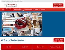 Tablet Screenshot of benoitsroofing.com